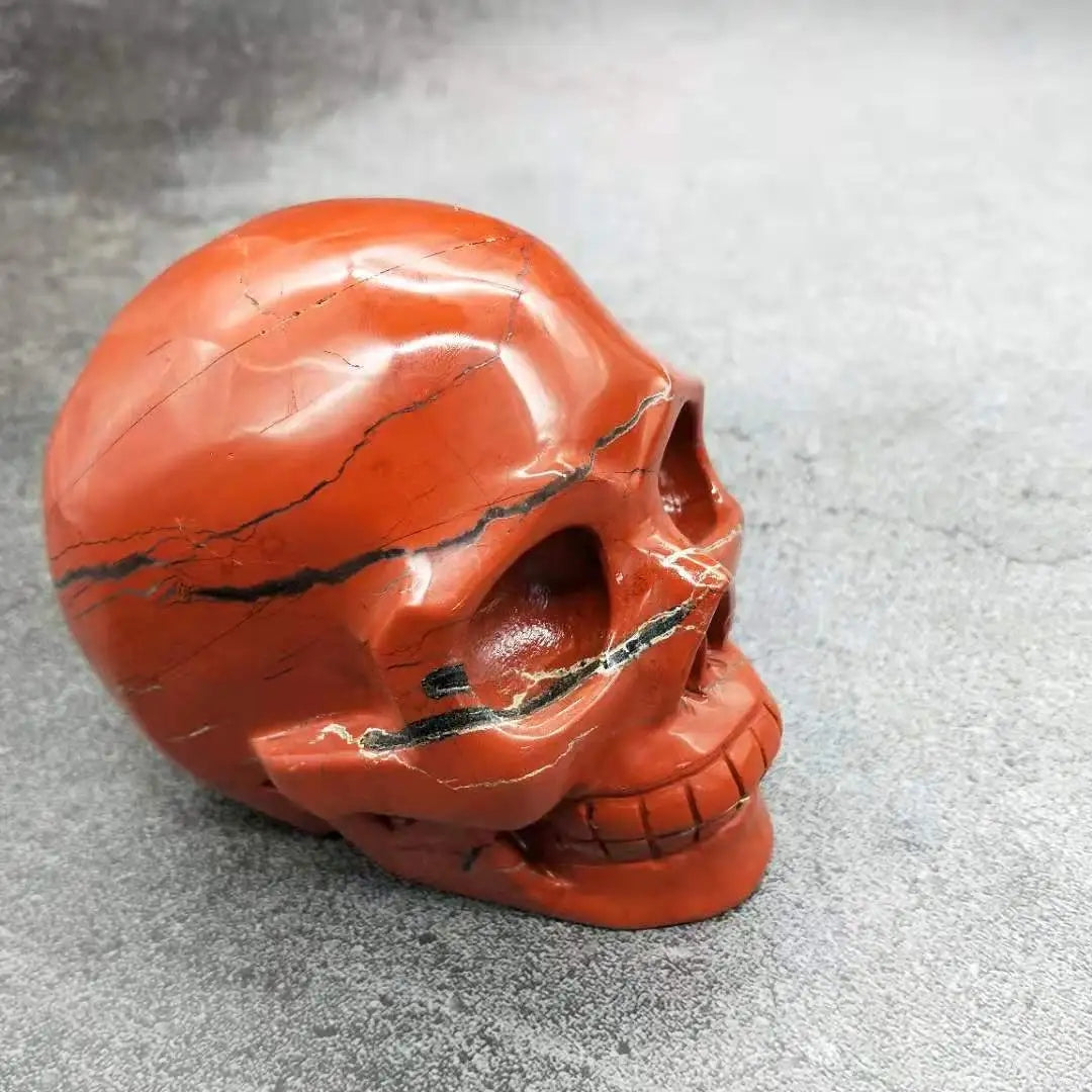 Hand Carved Crafts Red Jasper Crystal Skulls