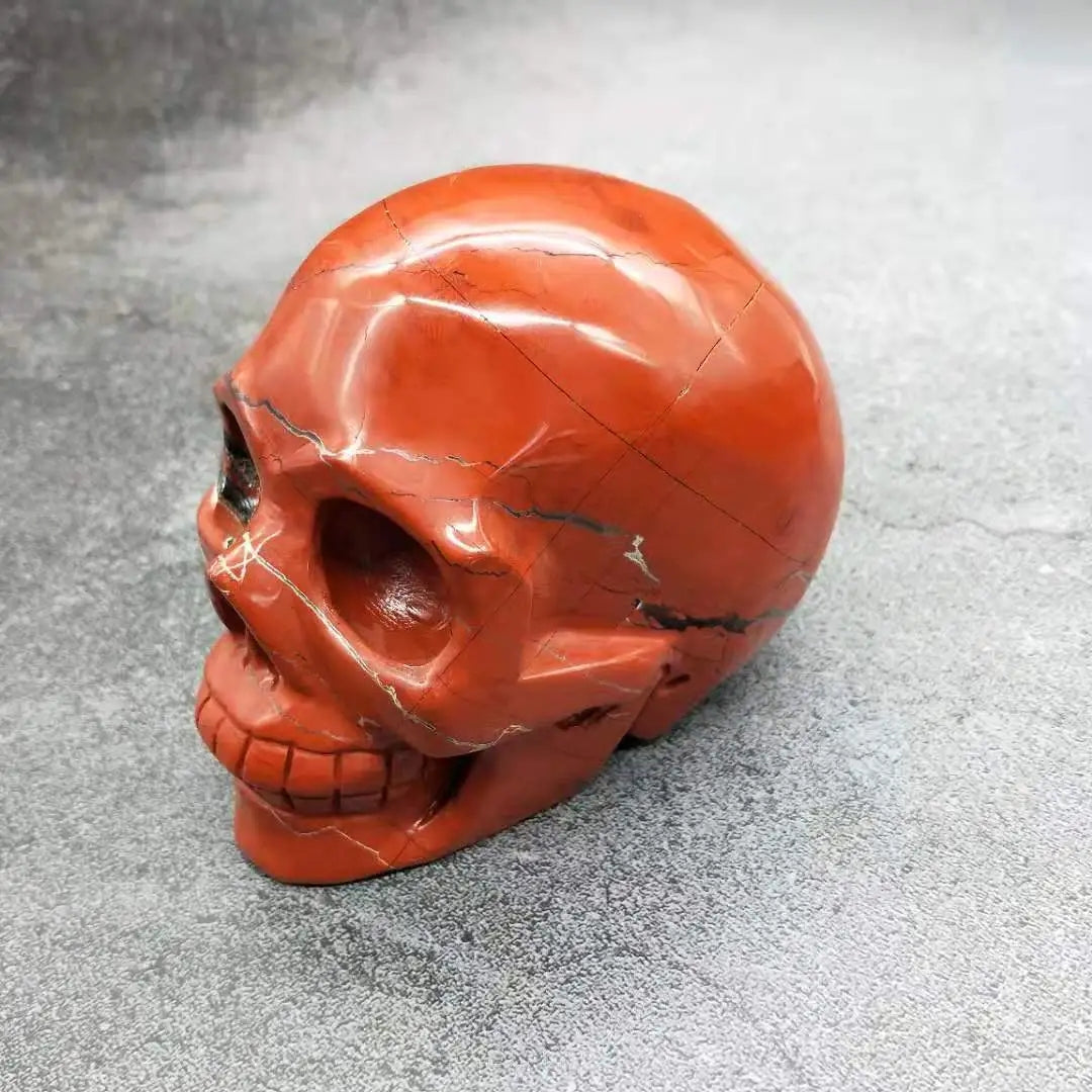 Hand Carved Crafts Red Jasper Crystal Skulls