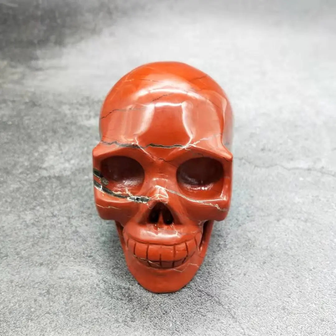 Hand Carved Crafts Red Jasper Crystal Skulls