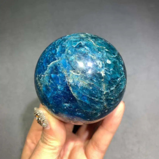 Natural apatite quartz ball yellow healing crystal sphere gemstone egg crystal crafts for healing